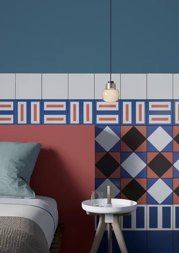 Płytki z kolekcji Mattonelle Margherita, projekt Nathalie Du Pasquier Mutina, Nathalie Du Pasquier