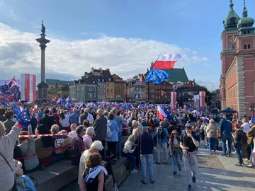 Wiec Donalda Tuska w Warszawie 