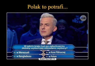 Mem związany z debatą prezydencką 