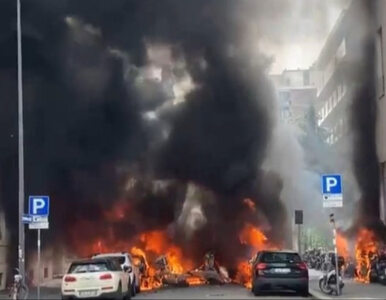Miniatura: Silna eksplozja w centrum Mediolanu. Klika...