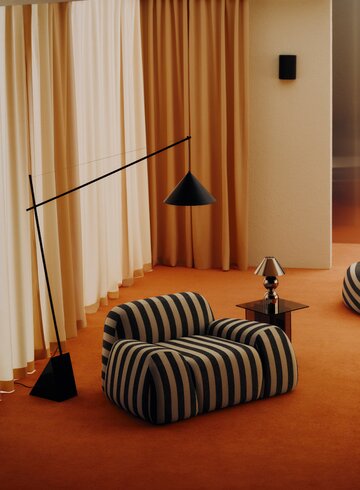 Sofa WOLKE z kolekcji Westwing Collection – rzeźbiarska forma inspirowana kształtem chmury, która definiuje przestrzeń nowoczesnego salonu 