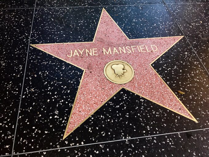 Gwiazda Jayne Mansfield w Hollywood