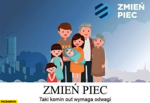 Miniatura: Memy po zdemolowaniu stoiska „zmień piec”....