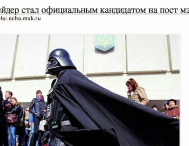 Miniatura: Ukraiński Darth Vader: Kandyduję na mera...
