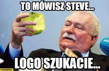 Mem z Lechem Wałęsą 