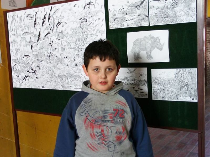 Dusan w wieku 8 lat 