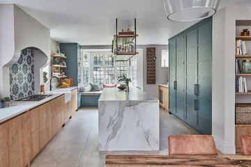 Podmiejski dom z turkusową kuchnią, projekt XUL Architecture downloadfor.press, XUL