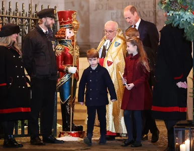 Miniatura: Książę Louis nie mógł zachować powagi. Syn...