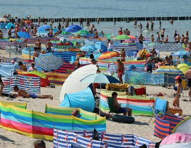 Miniatura: Takich tłumów nad morzem nie było dawno....