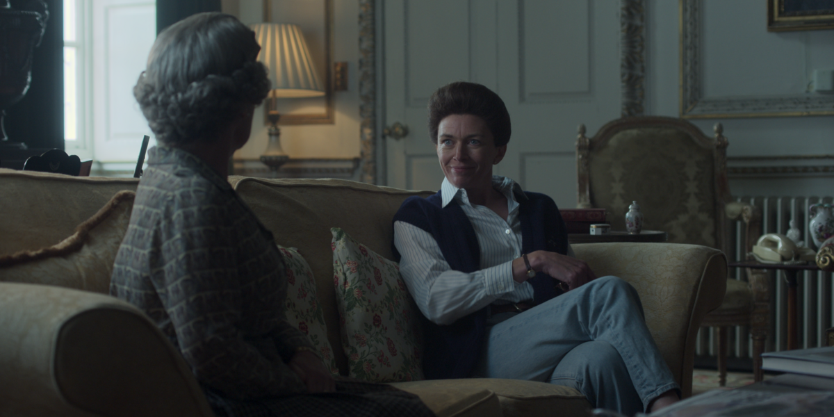 Claudia Harrison jako księżna Anna na planie 5. sezonu „The Crown” 