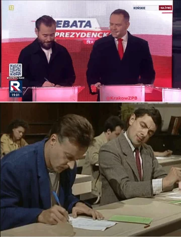 Mem po debacie prezydenckiej w Końskich 