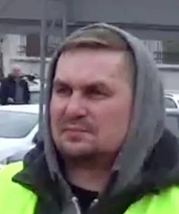 Mężczyzna, który brał udział w proteście rolników 