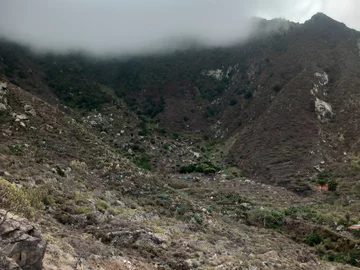 Widok z trasy prowadzącej z Playa el Benijo 