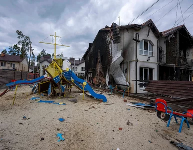 Miniatura: Wojna na Ukrainie. Ciała małych dzieci ze...