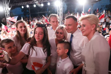 Agata Kornhauser-Duda i Andrzej Duda 