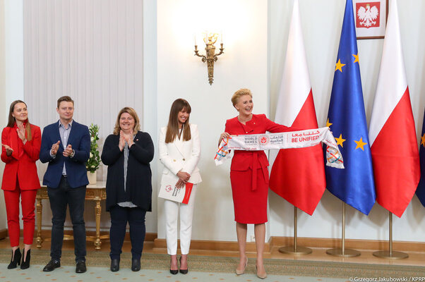 Miniatura: Agata Duda spotkała się z Anną Lewandowską