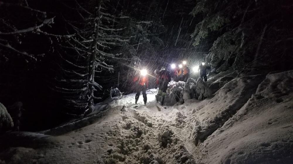 Akcja ratunkowa w Tatrach pod Kopą Kondracką (HZS) 