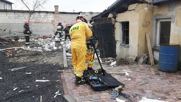 Akcja straży pożarnej i grupy poszukiwawczej 