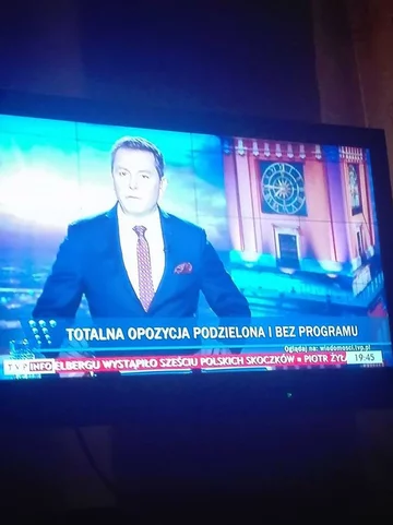 Pasek TVP za czasów prezesury Jacka Kurskiego 