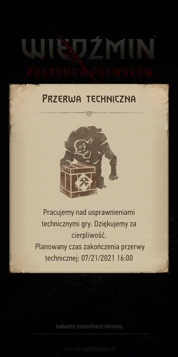 Komunikat o&nbsp;problemach technicznych z&nbsp;grą Wiedźmin: Pogromca Potwor&oacute;w