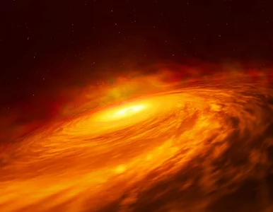 Miniatura: Dysk wokół „niedożywionej” czarnej dziury....