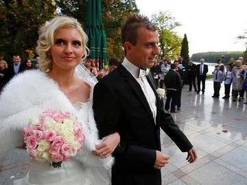 Kamil Grosicki i Dominika Grosicka 