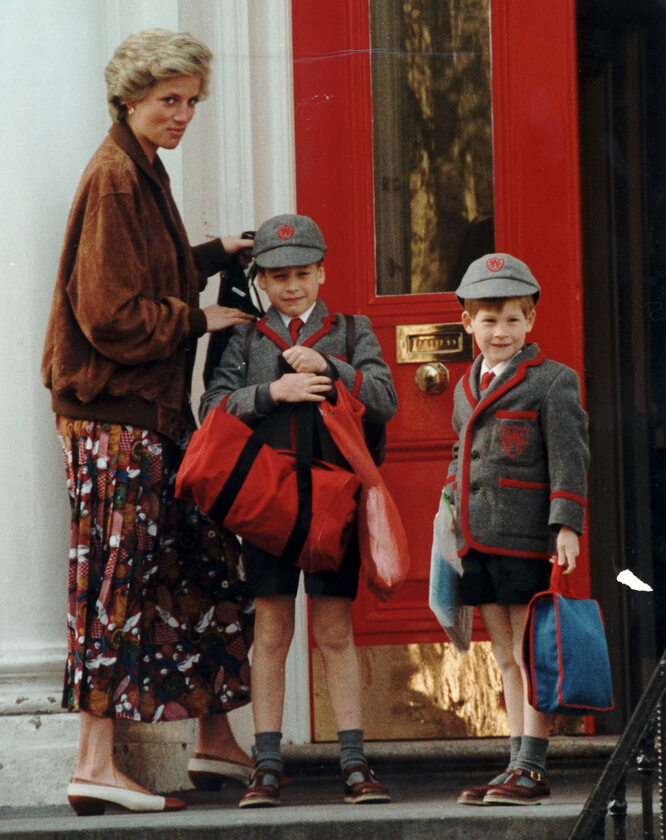 Księżna Diana z synami 