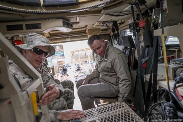 Andrzej Duda w bazie Bagram 