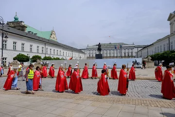 Warszawa. Manifestacja Rycerzy Chrystusa Króla 