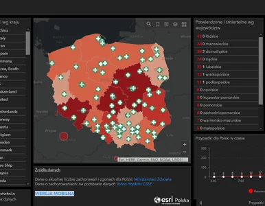 Miniatura: Polska mapa koronawirusa. Tak...