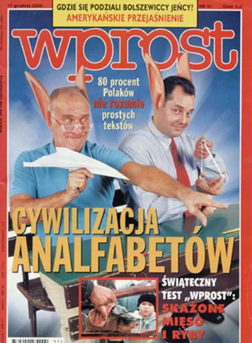 Okładka tygodnika Wprost nr 51/2000 (942)