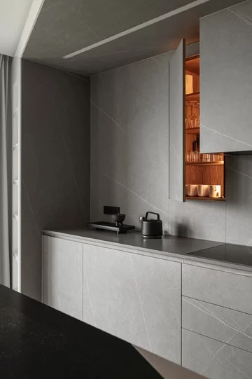 Nowoczesny apartament w Bydgoszczy, projekt CXA 