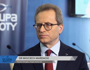 Miniatura: Grupa Azoty SA, dr Wojciech Wardacki -...