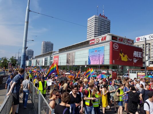Miniatura: Parada Równości w Warszawie. Czerwiec 2019 r.