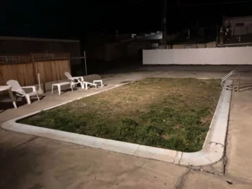 Tu był basen. No właśnie... był 