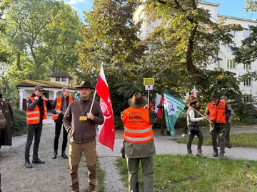 Protest myśliwych w Warszawie 