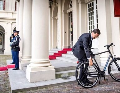 Miniatura: Premier z wizytą u króla Holandii. Jego...