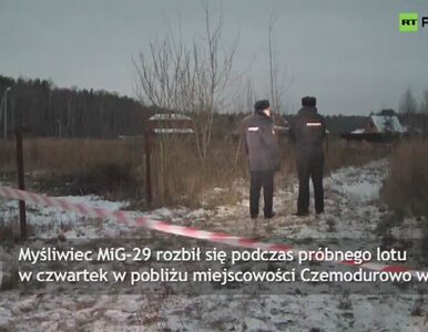 Miniatura: Rosyjski myśliwiec rozbił się tuż obok szkoły