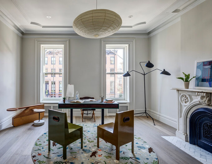Wnętrza kamienicy na Brooklynie, projekt BAAO Architects