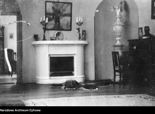 Wnętrze dworku Milusin należącego do marszałka Józefa Piłsudskiego