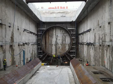 Świnoujście. Prace na budowie tunelu pod Świną 