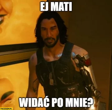 Mem po premierze Cyberpunka 2077 