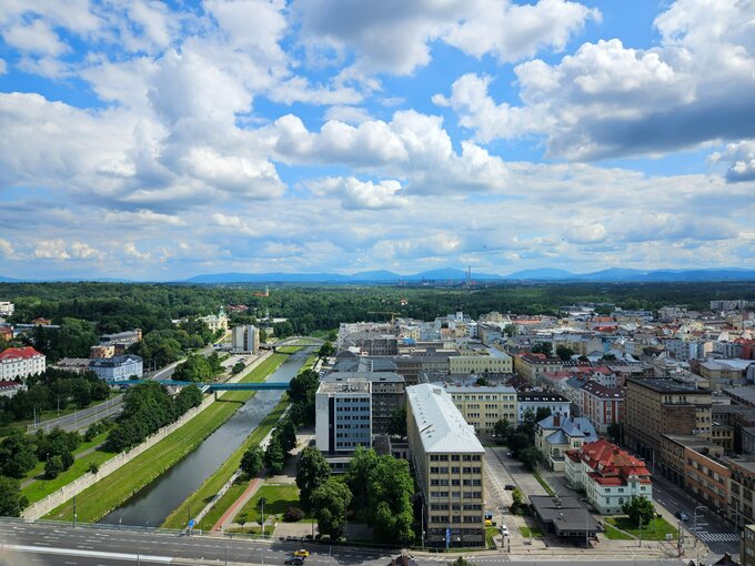Widok na Ostrawę z Nowego Ratusza