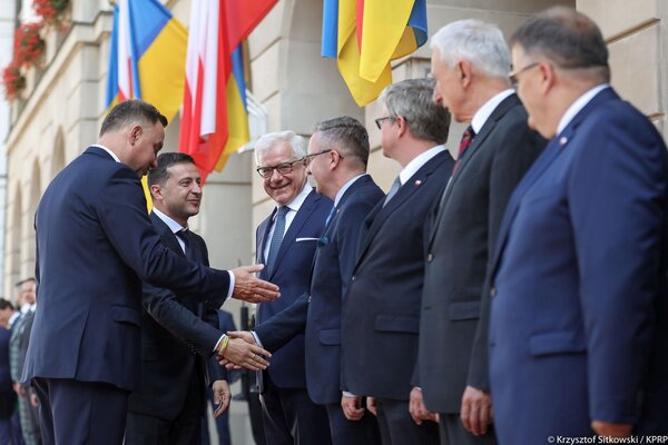 Miniatura: Wołodymyr Zełenski w Polsce. Prezydenta...