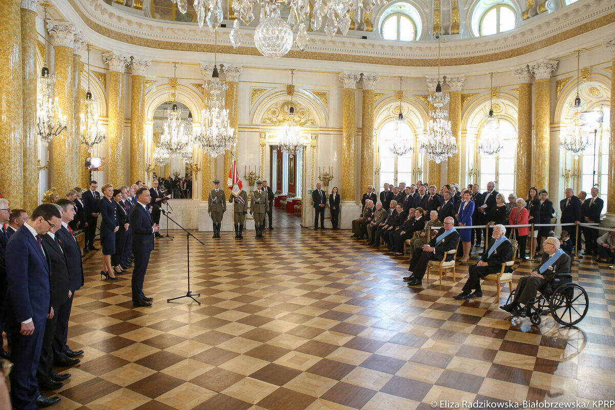Uroczystość wręczenia Orderów Orła Białego na Zamku Królewskim w Warszawie 