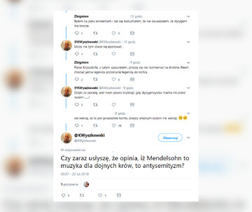 Wpisy Wyszkowskiego na&nbsp;Twitterze