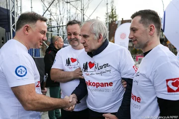 Prezydent Andrzej Duda na marszu „TAK dla transplantacji” 