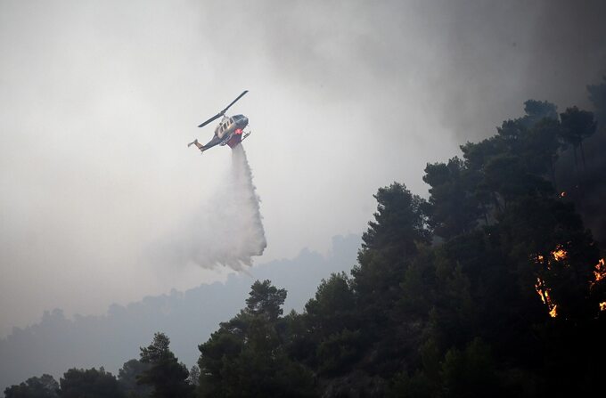 Helikopter strażacki w Grecji, 24 lipca