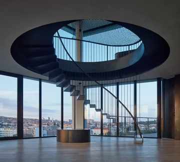 Penthouse z ogrodem na dachu, projekt Petr Janda Linka, Petr Janda