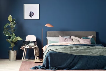 Kolor niebieski we wnętrzu 